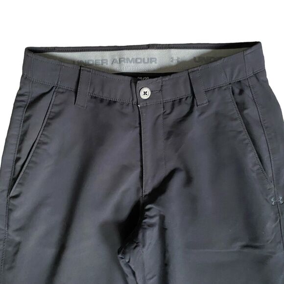 Under Armour Performance Chino Pants Men 30x30 Black Straight Leg Stretch Golf - Picture 3 of 10